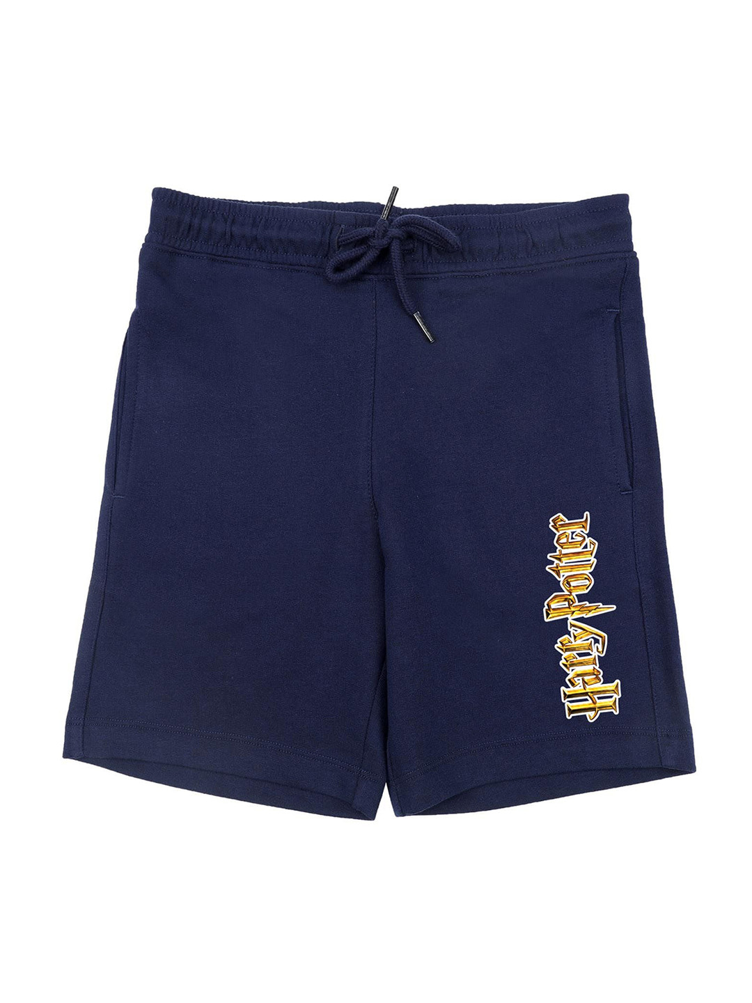 Harry Potter Boys Navy Blue Solid Regular Fit Shorts