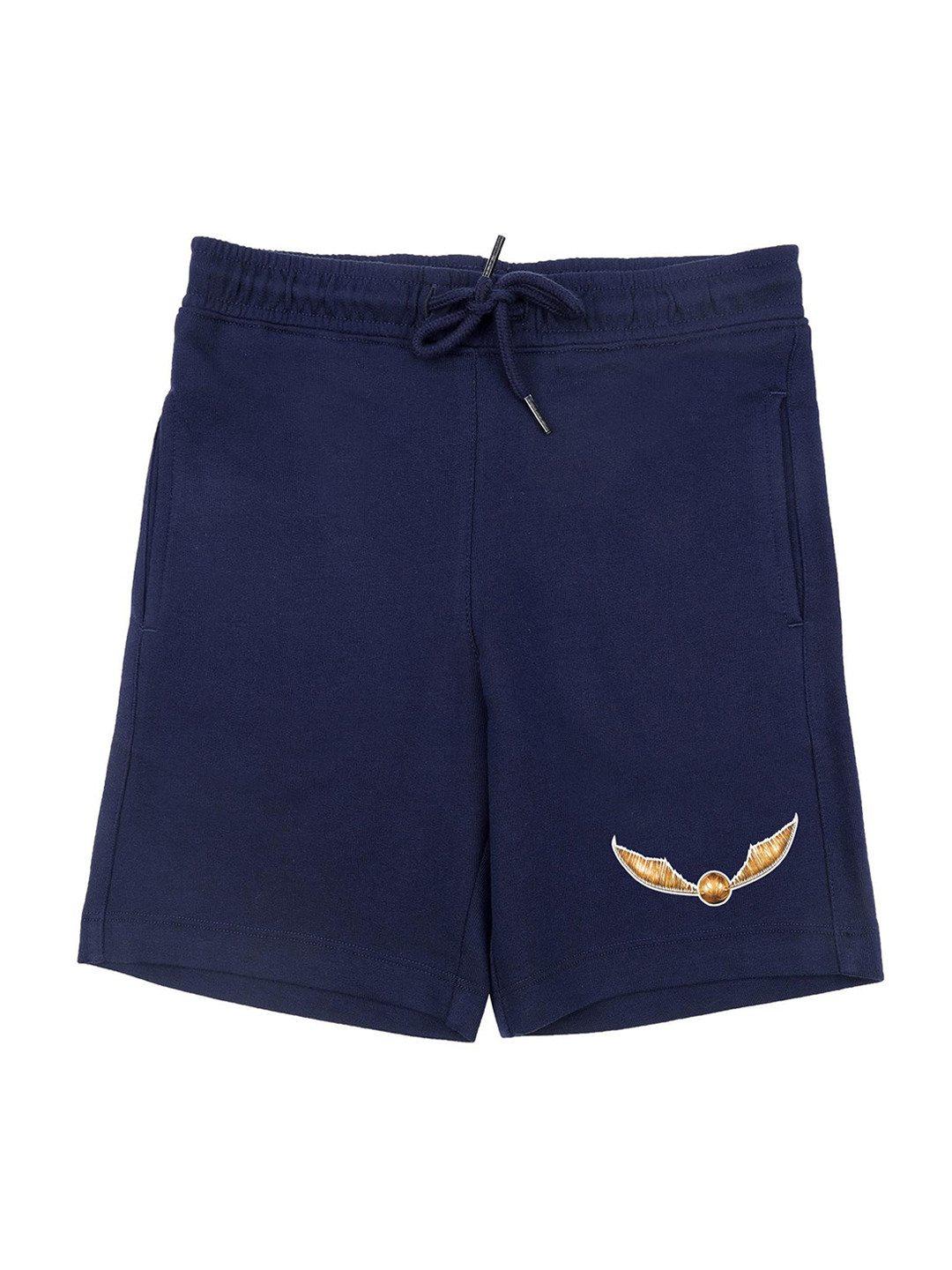 Harry Potter Boys Navy Blue Solid Regular Fit Shorts