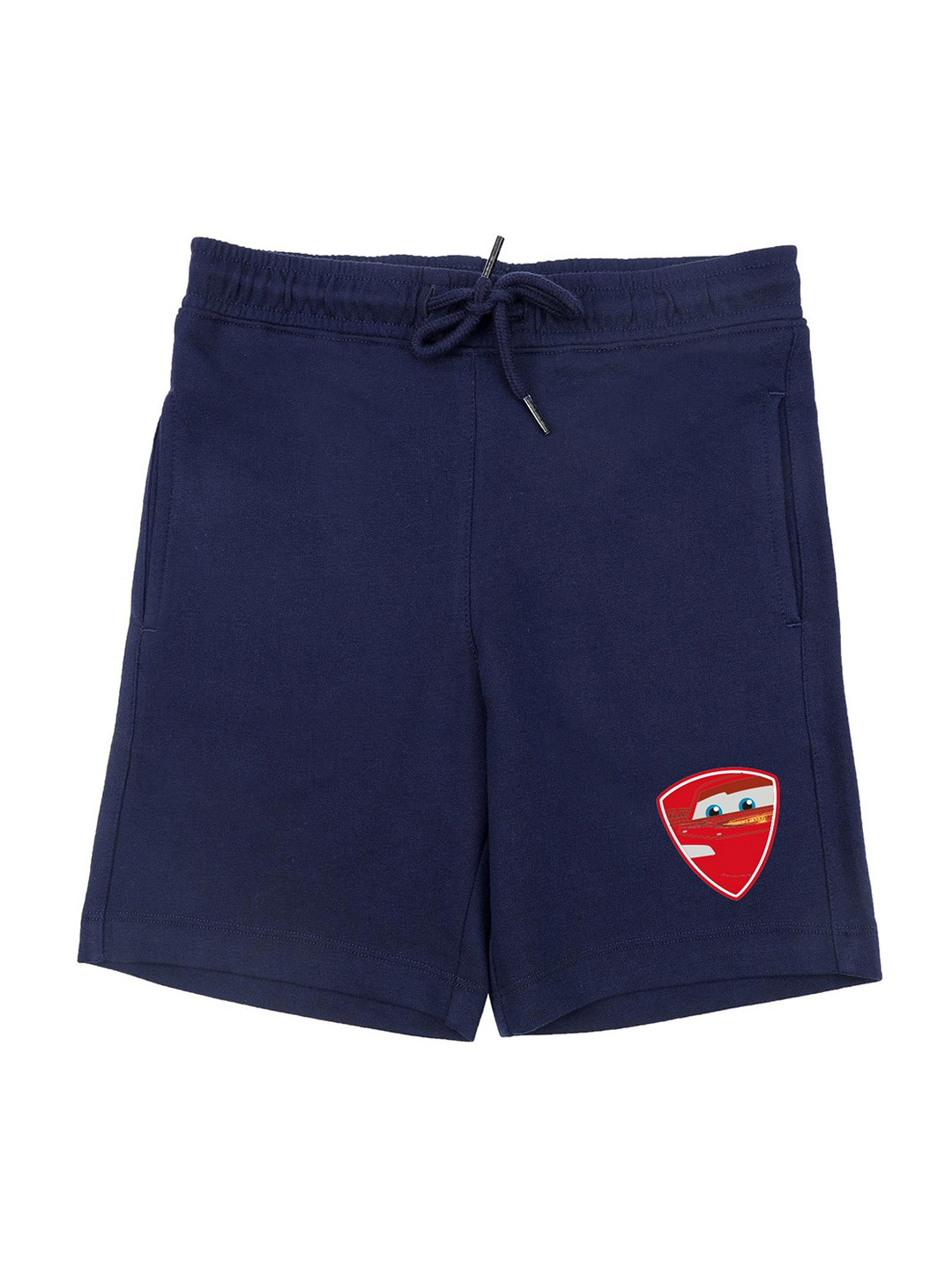Disney by Wear Your Mind Boys Navy Blue Cars Applique Regular Fit Shorts