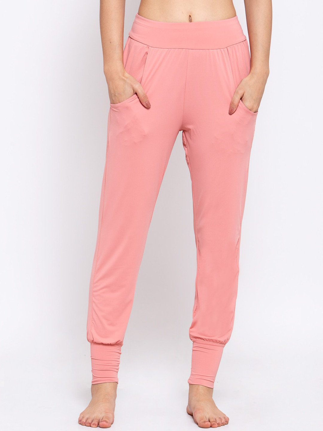 iki chic Women Pink Solid Lounge Pants