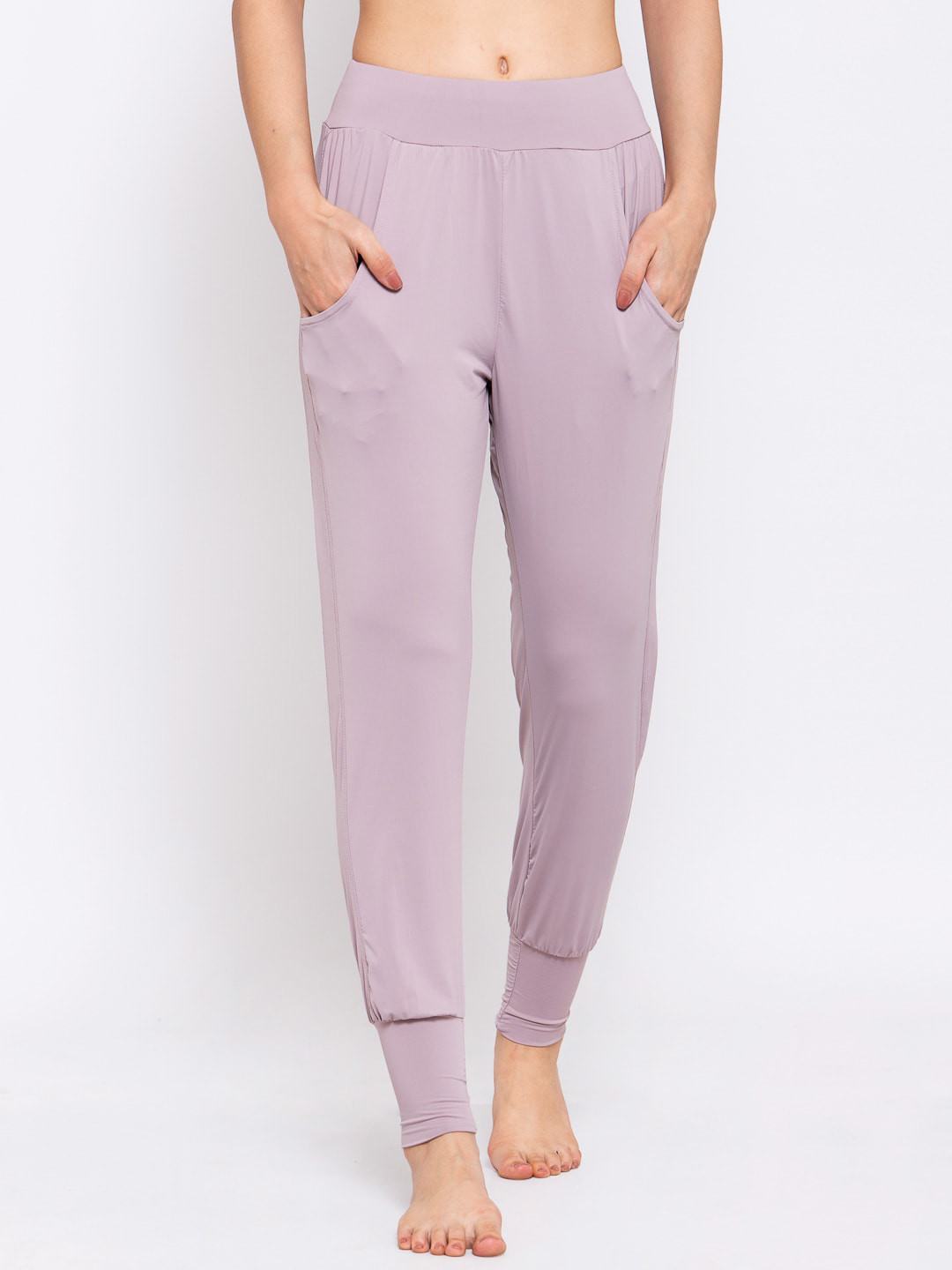 iki chic Women Purple Solid Lounge Pants