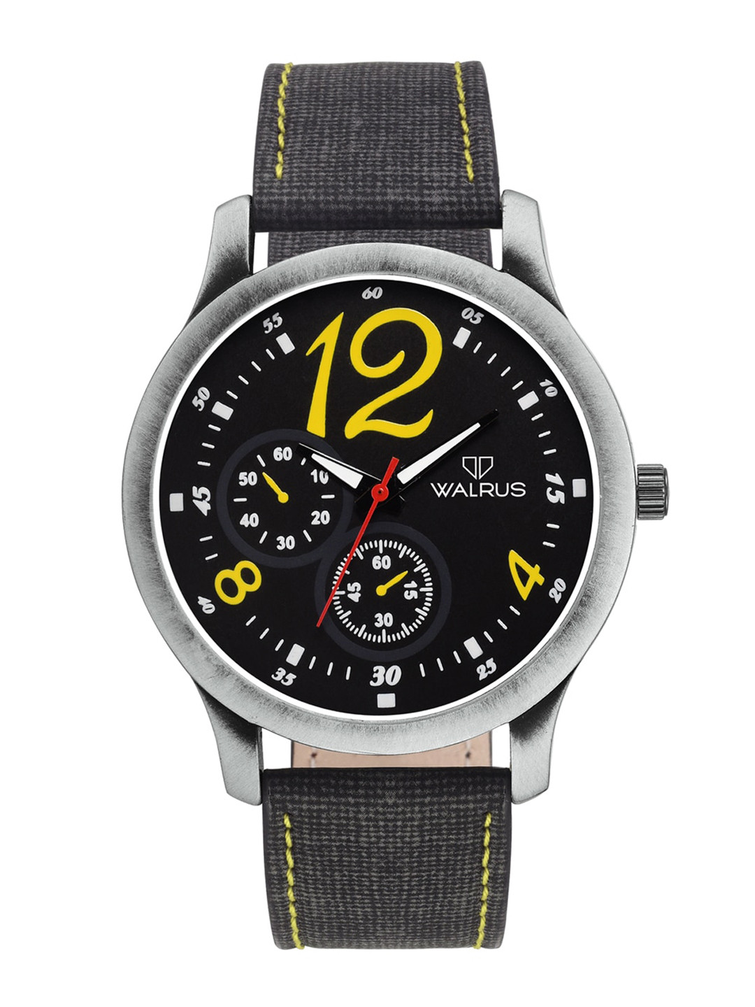 Walrus Men Black Cult III Analogue Watch WWTM-023434Y