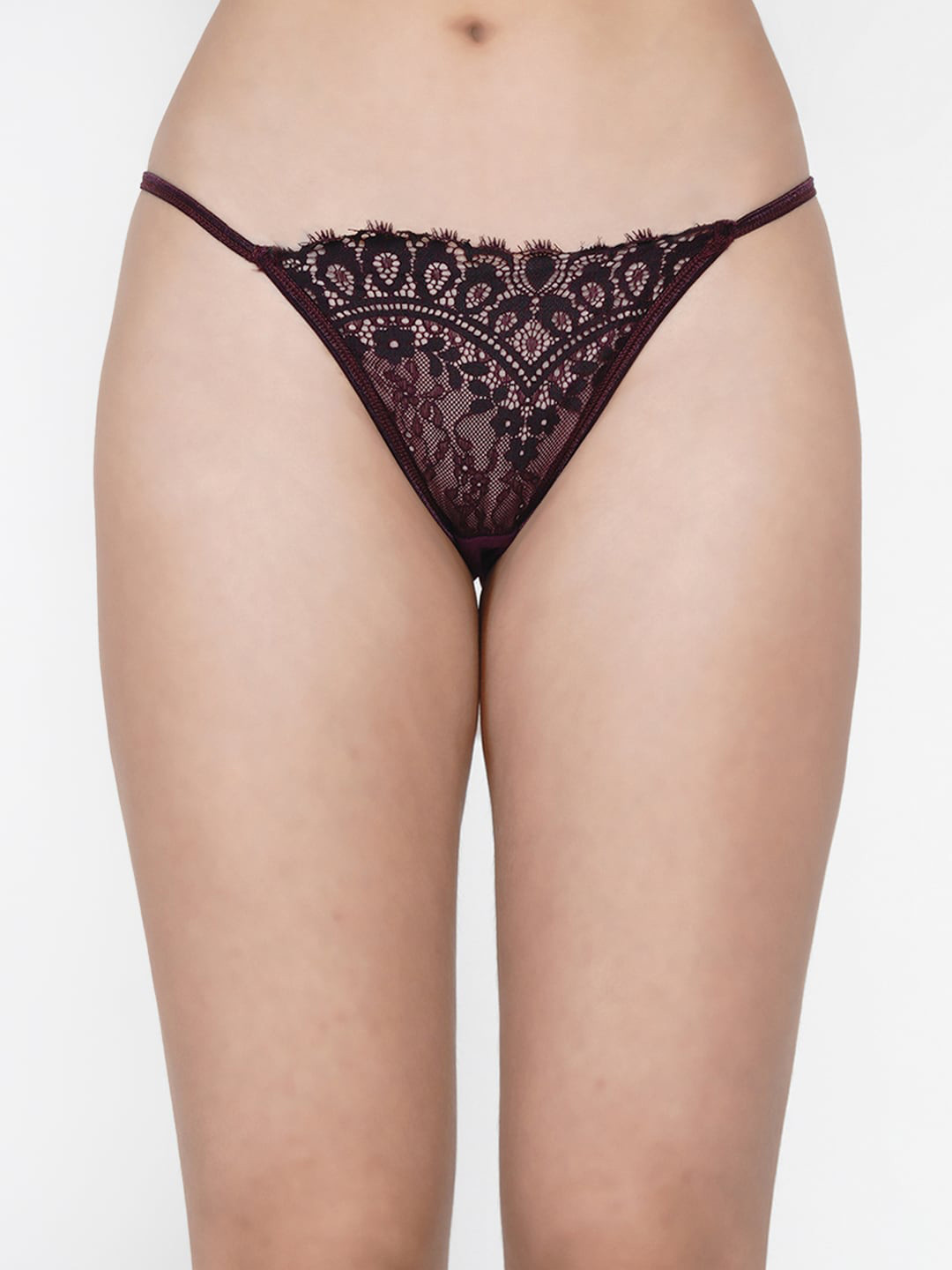 Aoba Women Purple Self Design Bikini Briefs AIP-31B