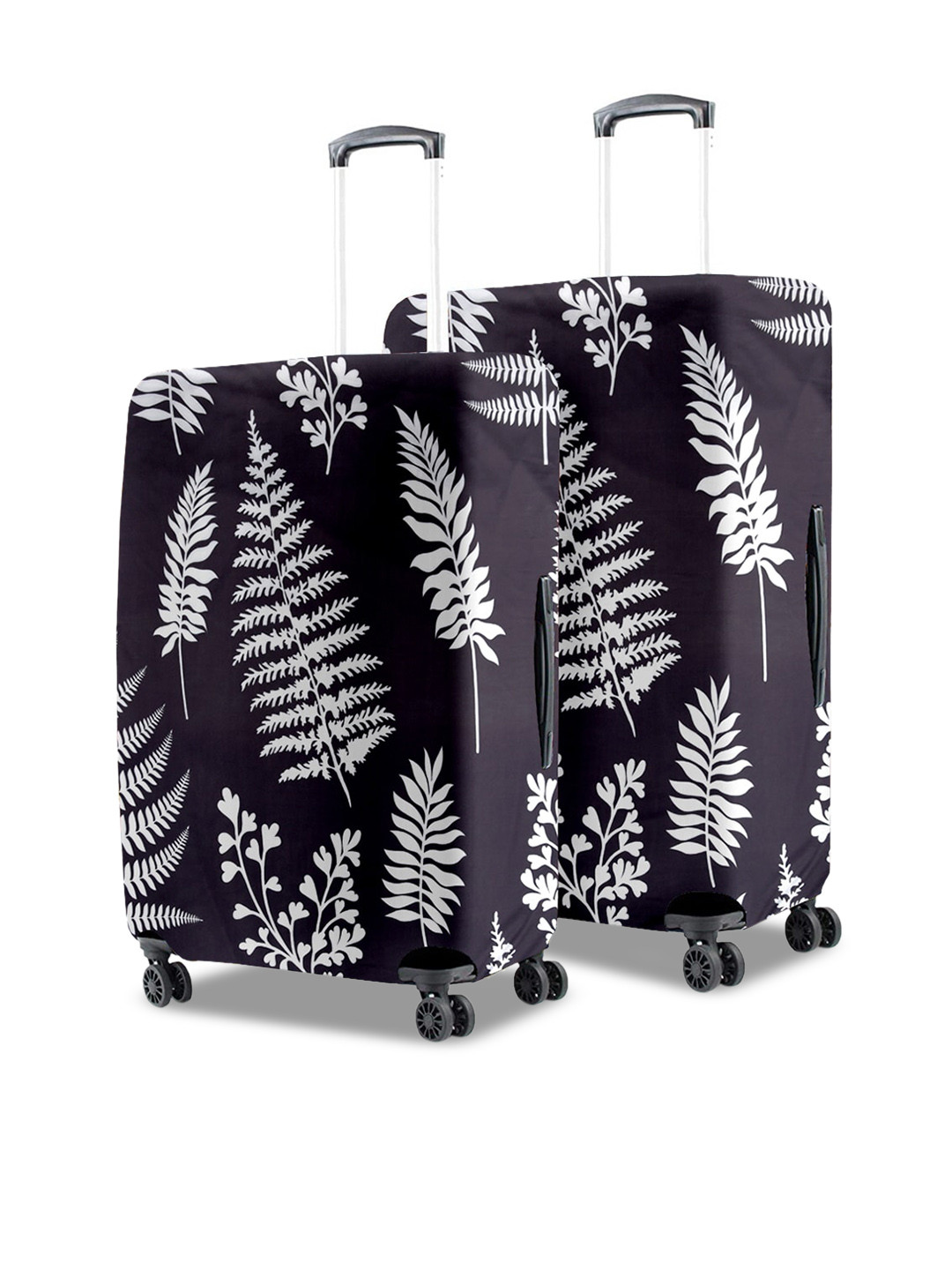 Cortina Set Of 2 Navy Blue & White Eco Friendly Printed Protective Luggage Covers