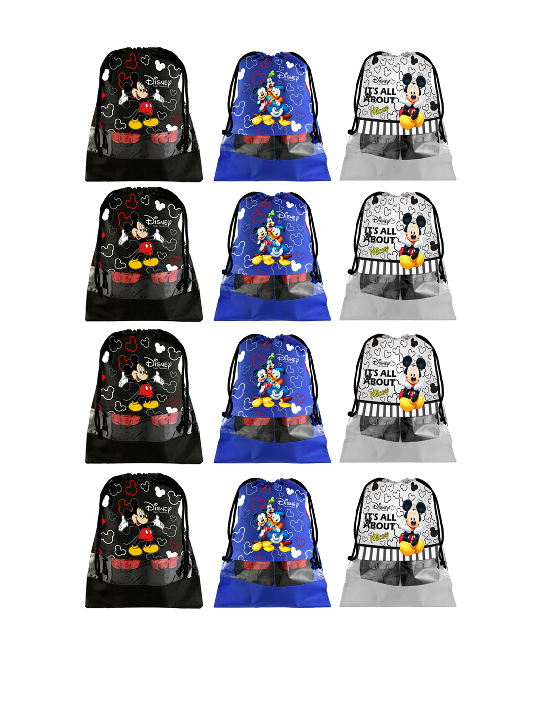 Kuber Industries Set Of 12 Disney Printed Dust-Proof Shoe Organisers