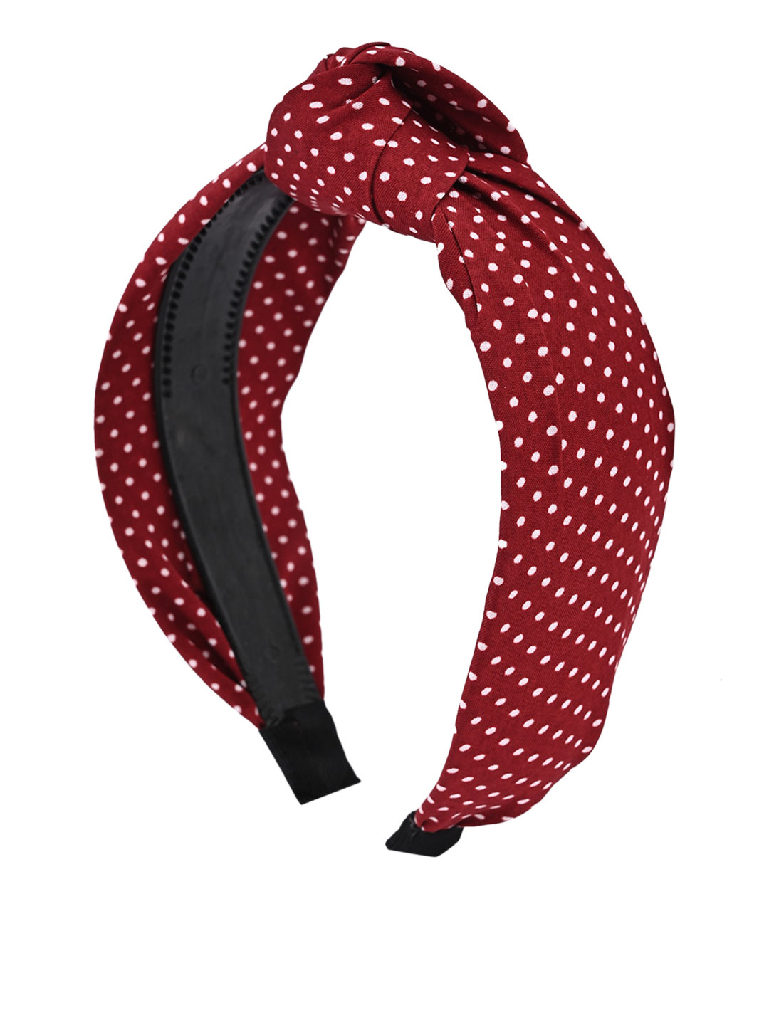 BuckleUp Red & White Printed Hairband