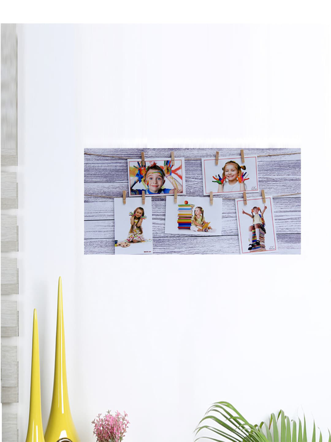 Aapno Rajasthan White & Grey Textured Wooden Wall Photo Frame