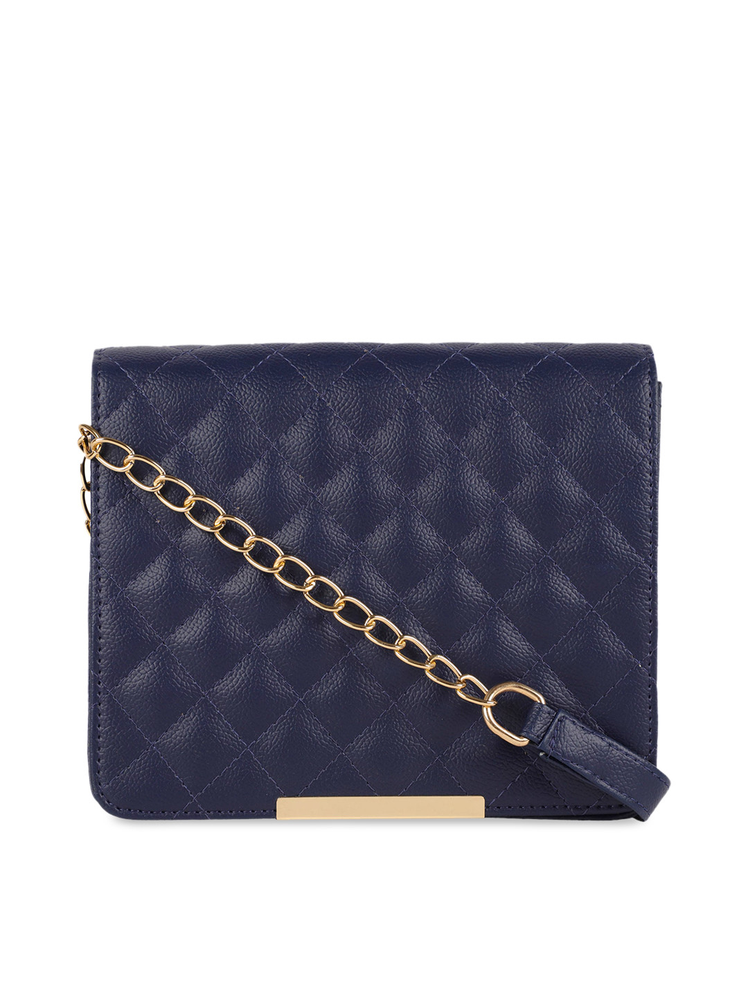 Bagsy Malone Navy Blue Quilted Sling Bag