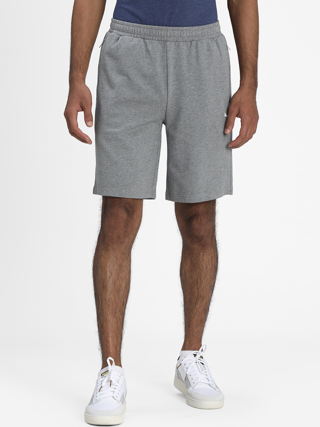 Puma Zippered Knitted Men Regular Fit Shorts