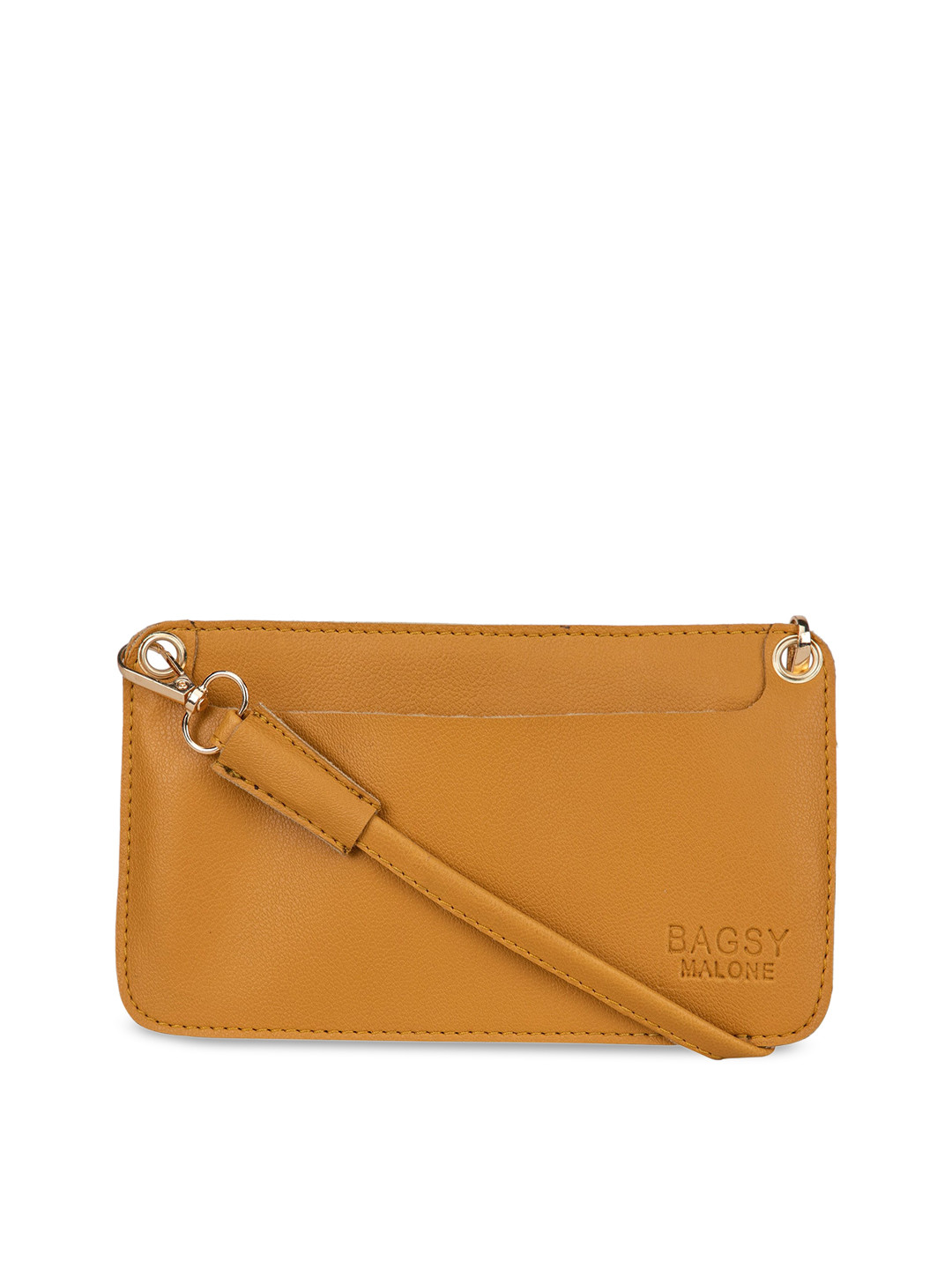 Bagsy Malone Women Tan Brown Solid Money Clip