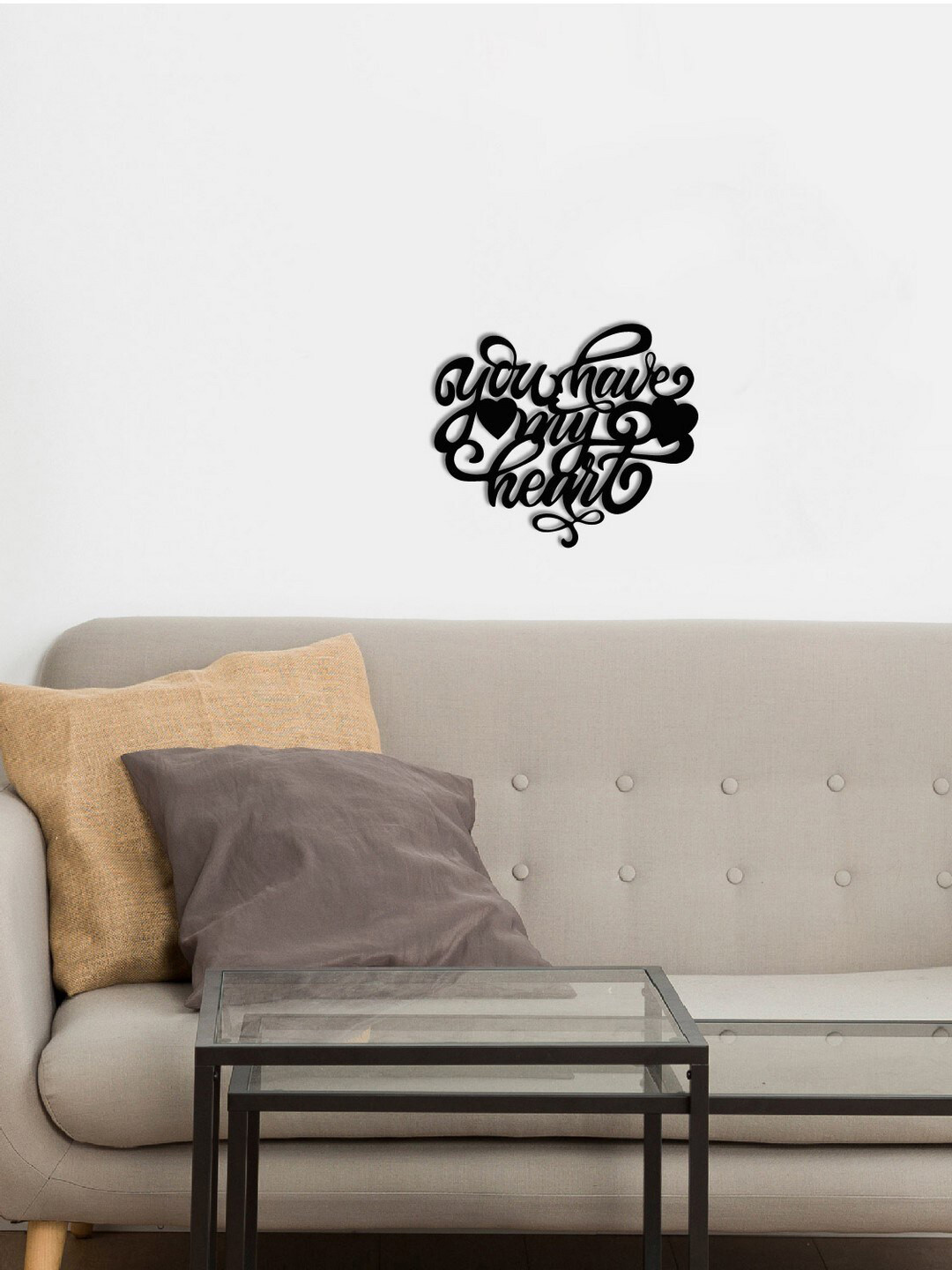 eCraftIndia You Have My Heart Wood Matte Hanging Hall Signs and Plaques-10.2In