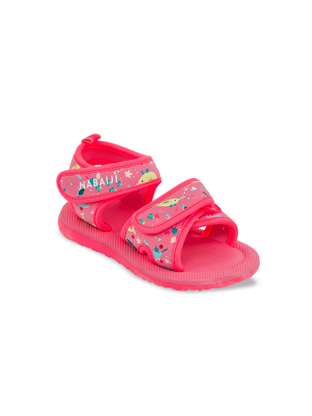 Nabaiji Sandales Piscine Decathlon Kids Pink Blue Printed Sports