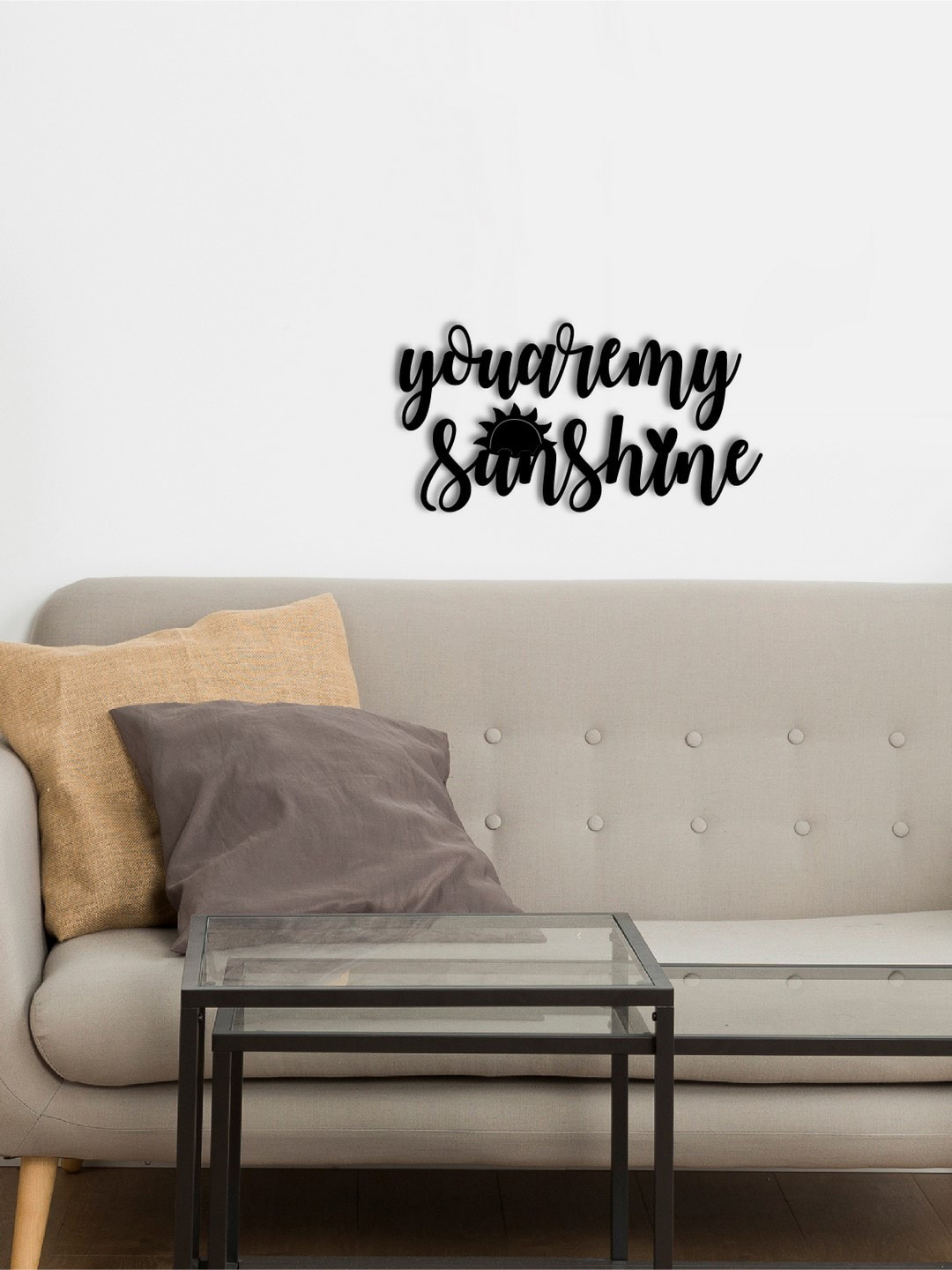 eCraftIndia u Are My Sunshine Wood Matte Hanging Hall Signs and Plaques-3.5In