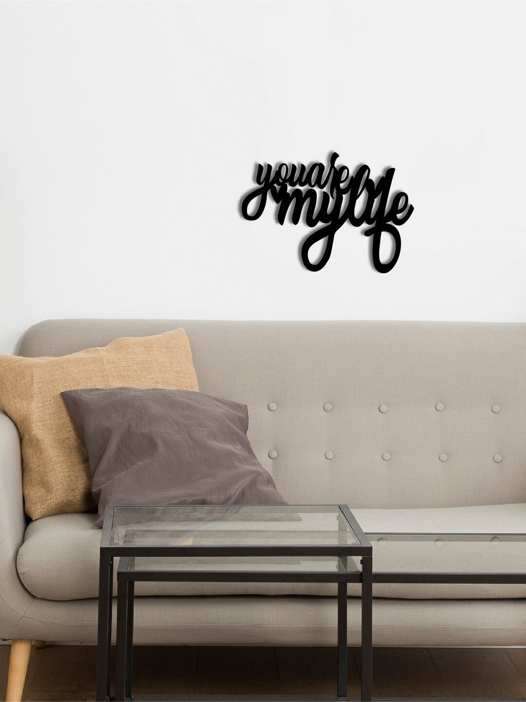 eCraftIndia You Are My Life Wood Matte Hanging Hall Signs and Plaques-7.1In