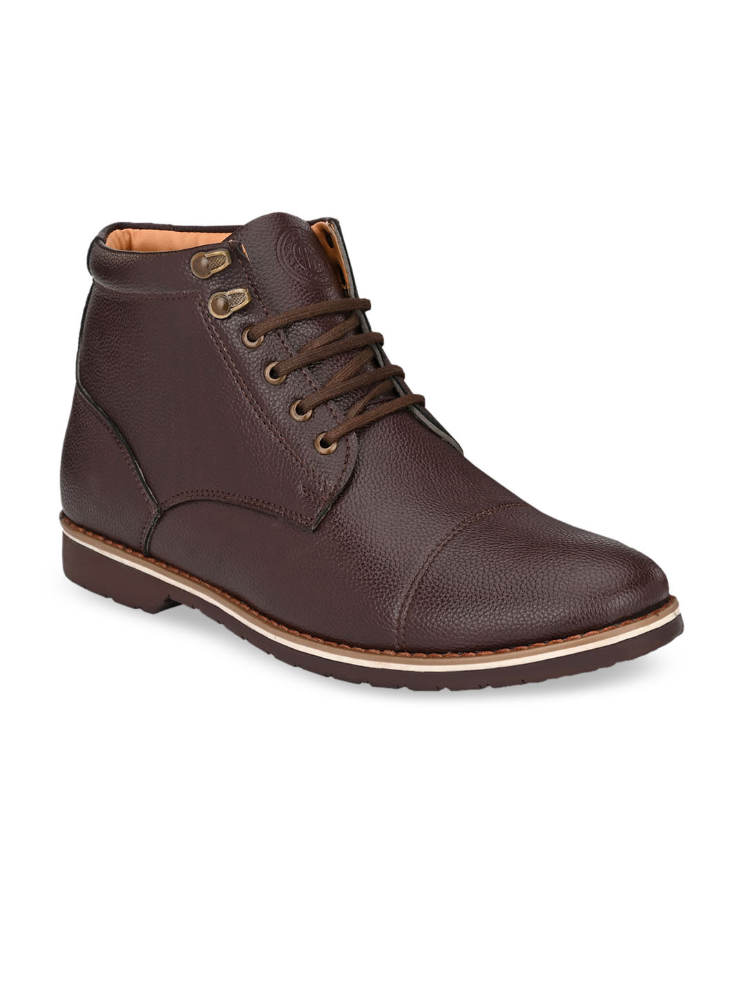 Roadster Men Brown Flat Boots Casual Shoes