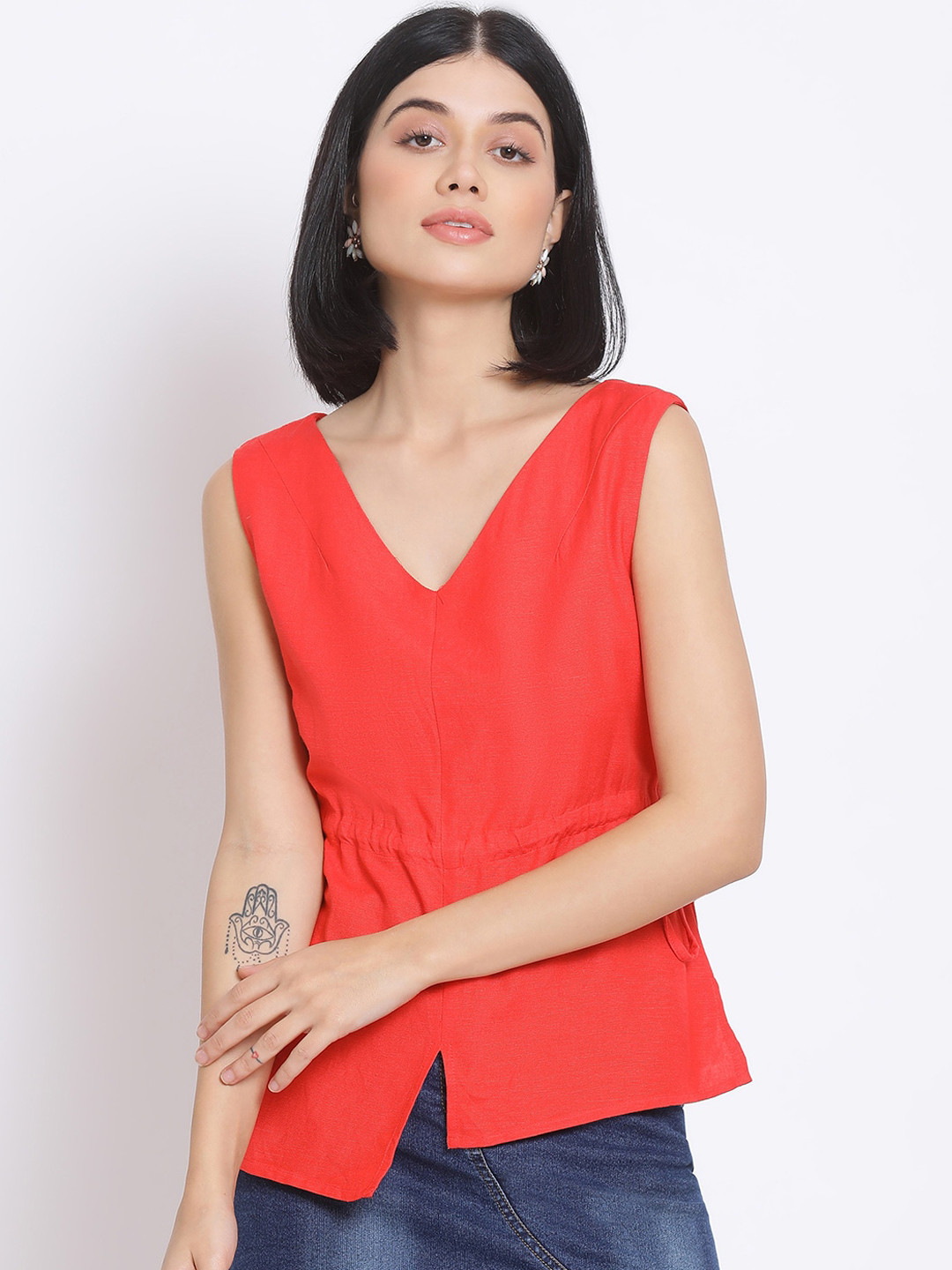 Oxolloxo Red Solid Regular Top