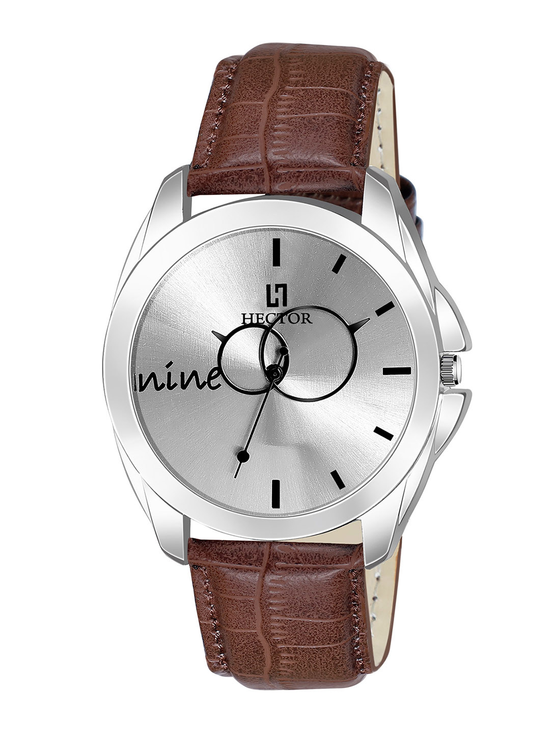 HECTOR Men Silver-Toned Analogue Watch HC01