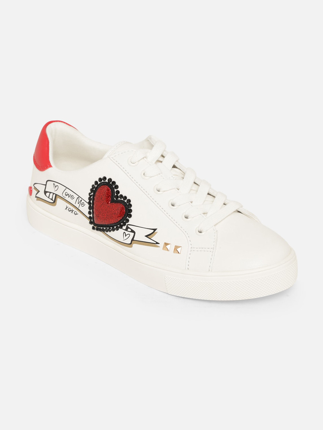 ALDO Women White Printed Sneakers
