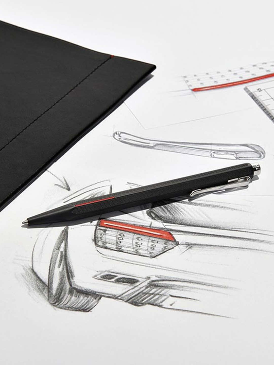 Caran D Ache Black Caran Dache Ecridor Ballpoint Pen with Gift Box