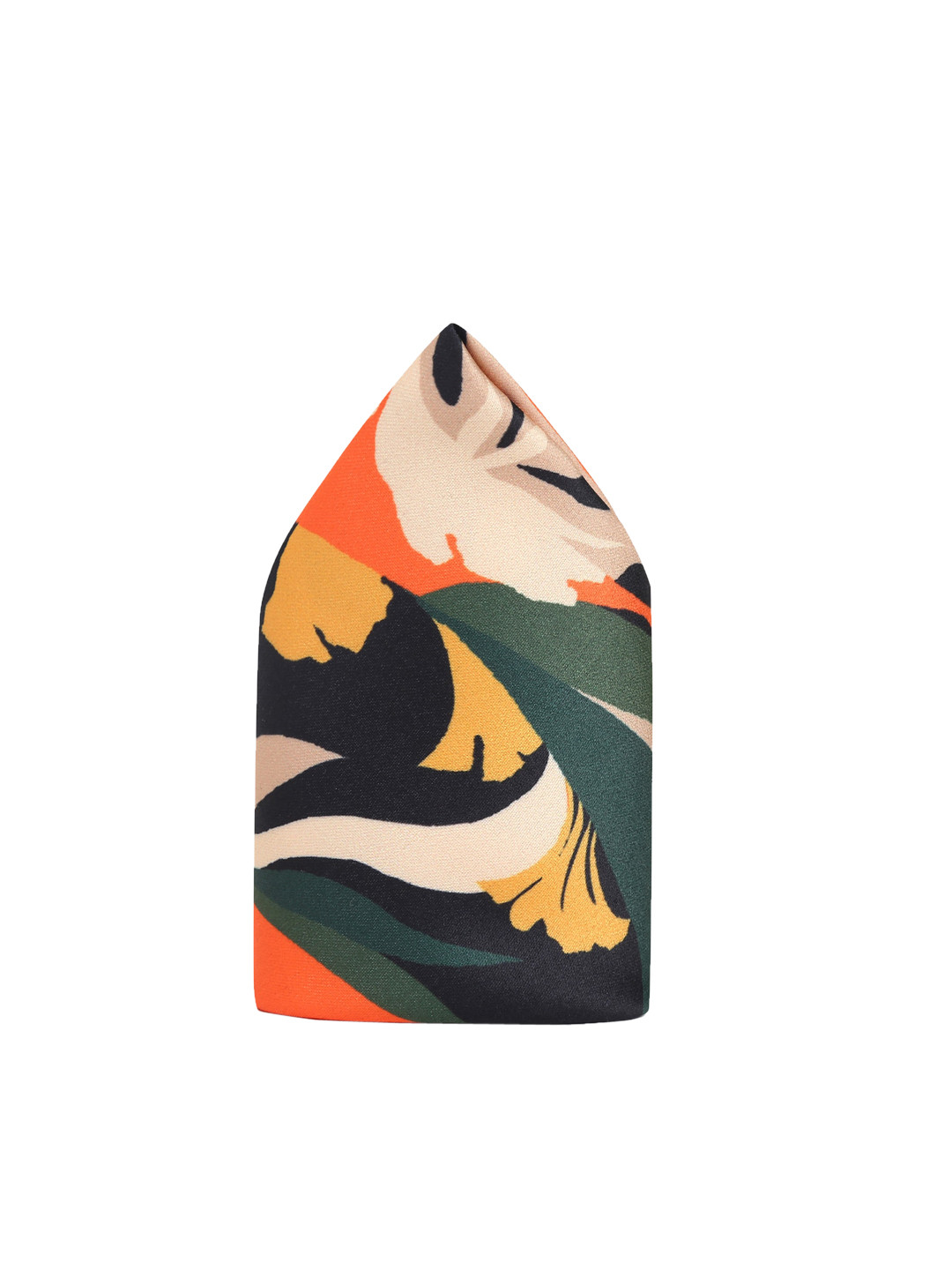 Tossido Men Peach & Black Printed Pocket Square