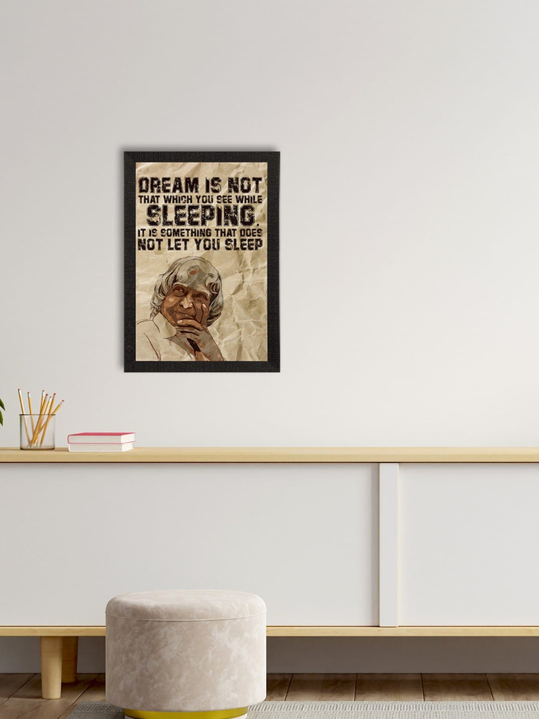 eCraftIndia A. P. J. Abdul Kalam Paper Wall Rectangle Paintings Wall Art - 20 x 14 In