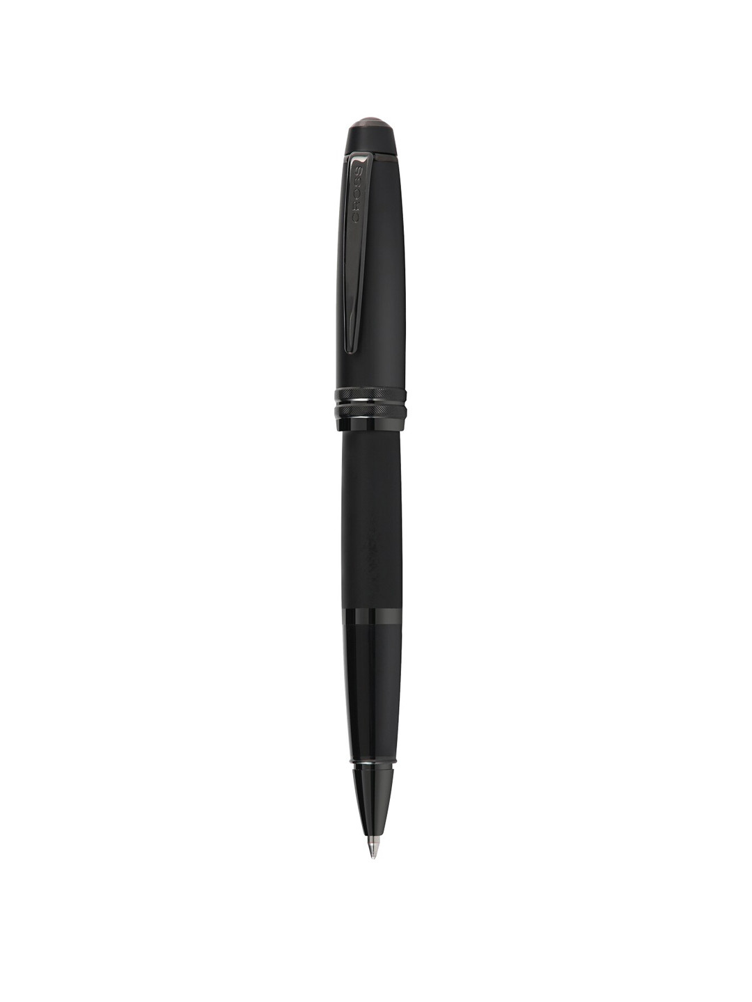 Cross Matte Black Lacquer Rollerball pen with polished black PVD appointments