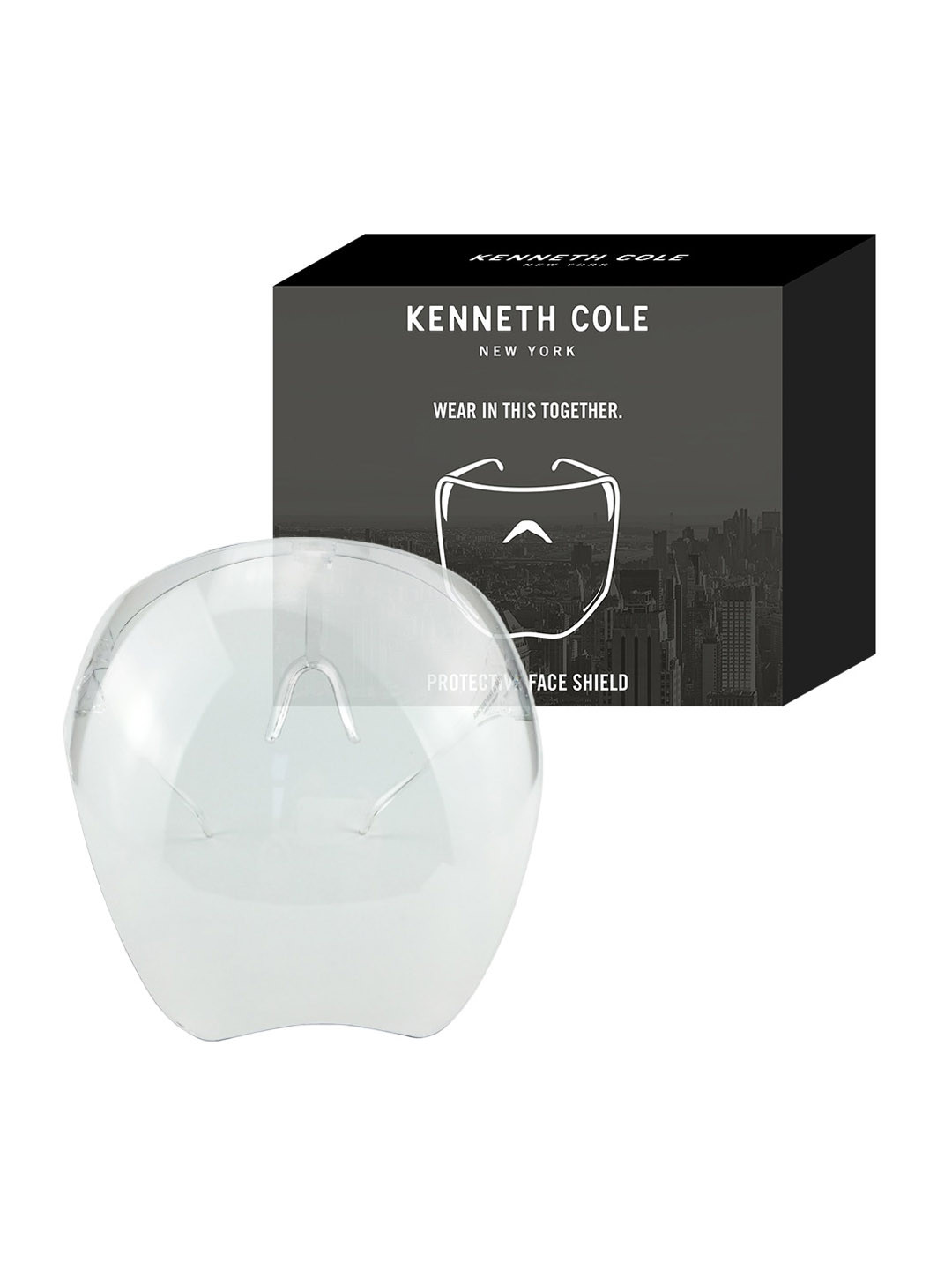 Kenneth Cole Unisex Transparent Solid Goggle Style Face Shield