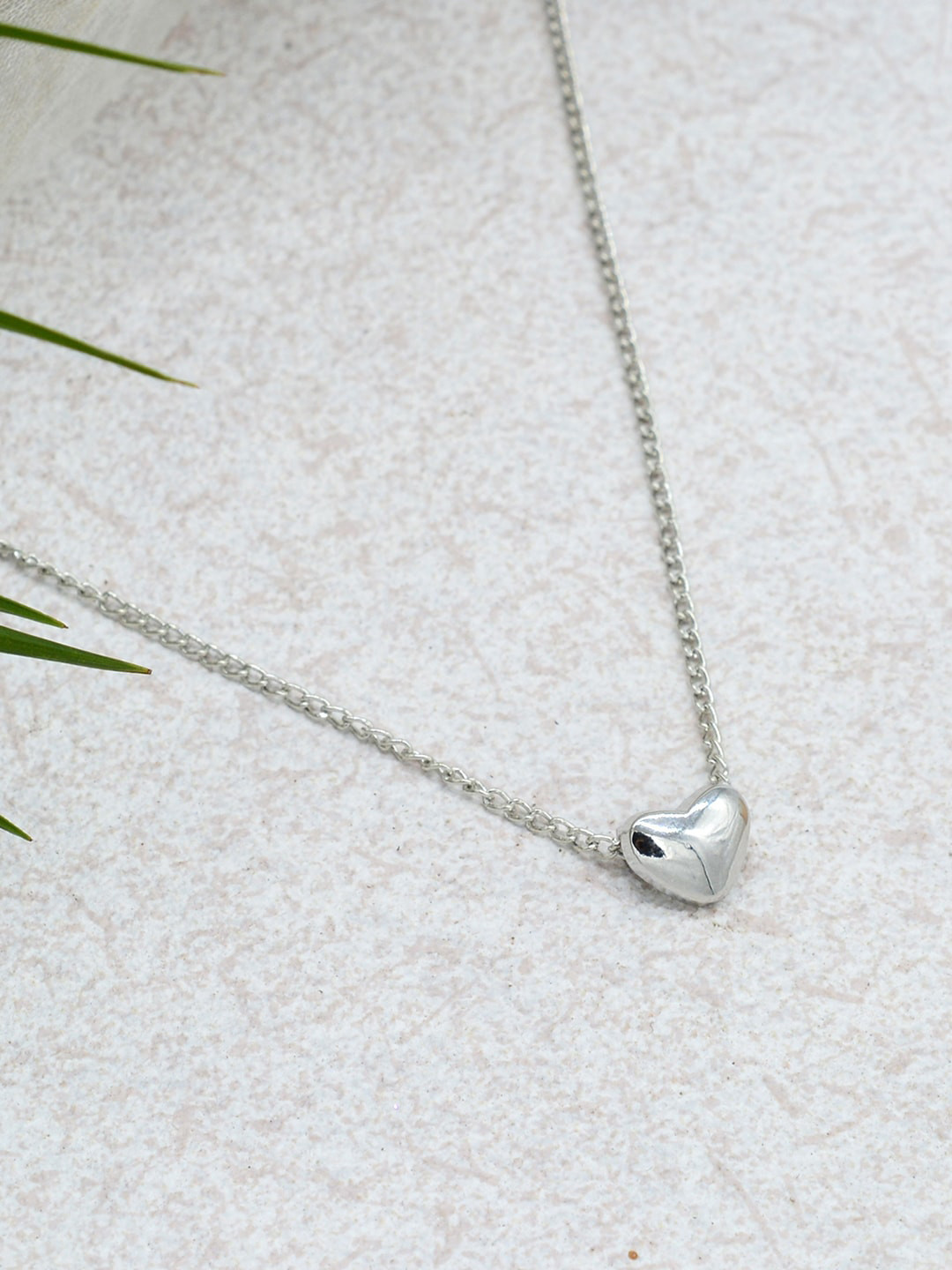 Joker & Witch Minimal Heart Silver Pendant