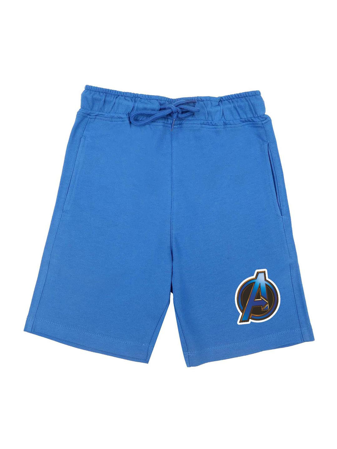 Marvel by Wear Your Mind Boys Blue Solid Regular Fit Marvel Avengers Regular Shorts