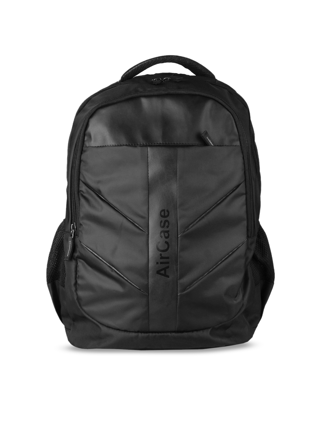 AirCase Unisex Black Backpacks