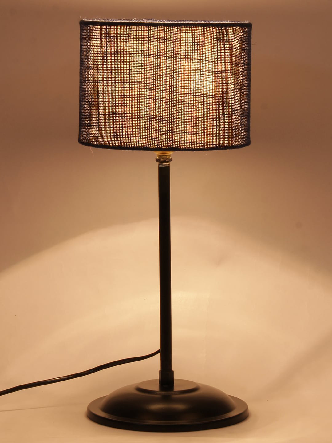 Devansh Blue Solid Traditional Table Lamp with Shade