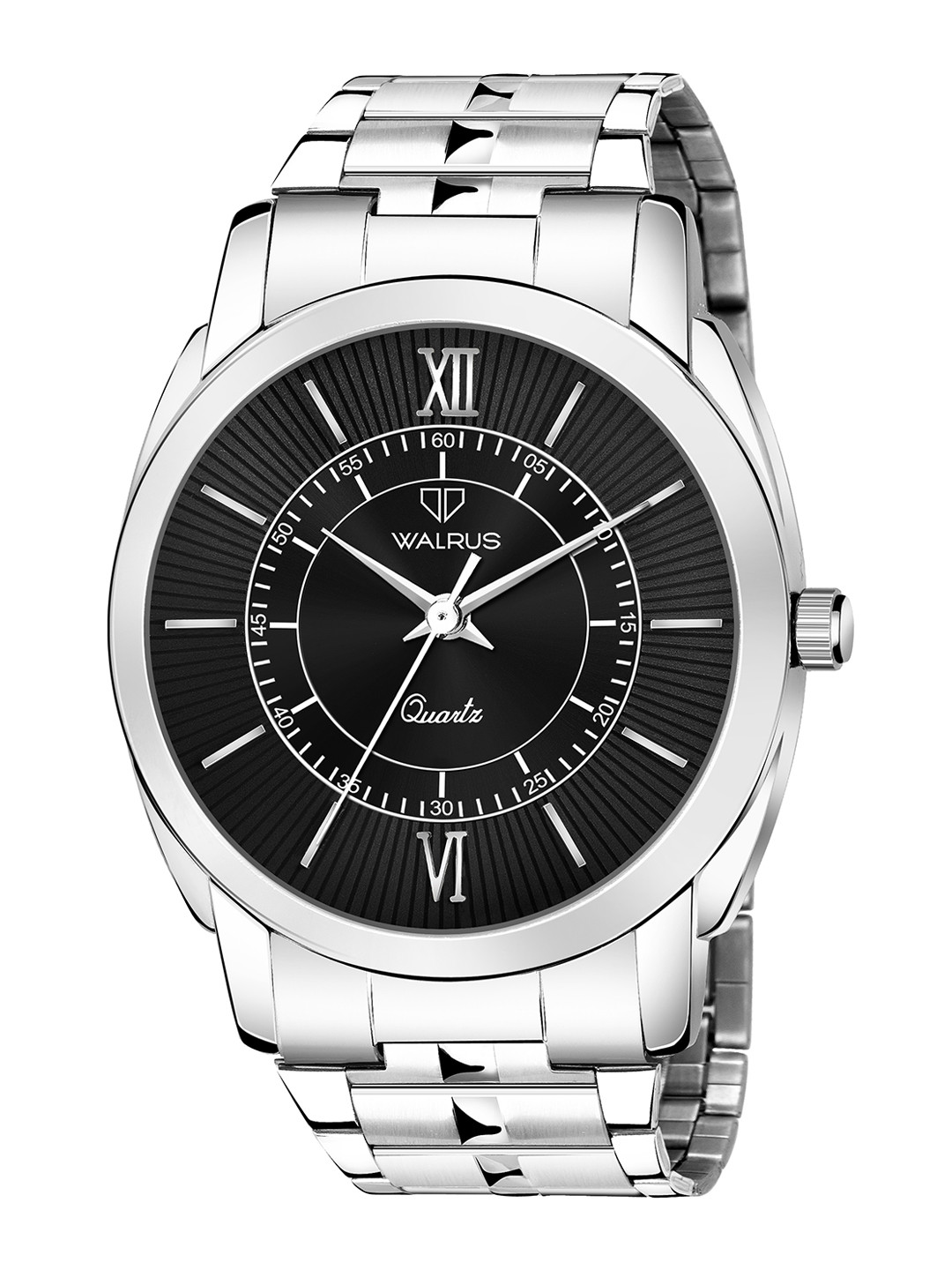 Walrus Men Black & Silver-Toned Analogue Watch WWTM-POLO-XIII-020707