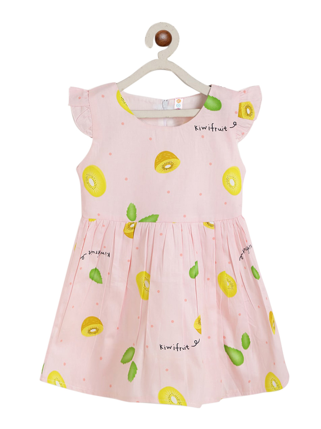 Kids On Board Girls Pink Printed A-Line Dress