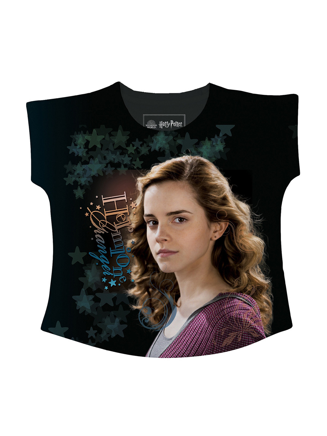 Harry Potter Black Printed Regular Top