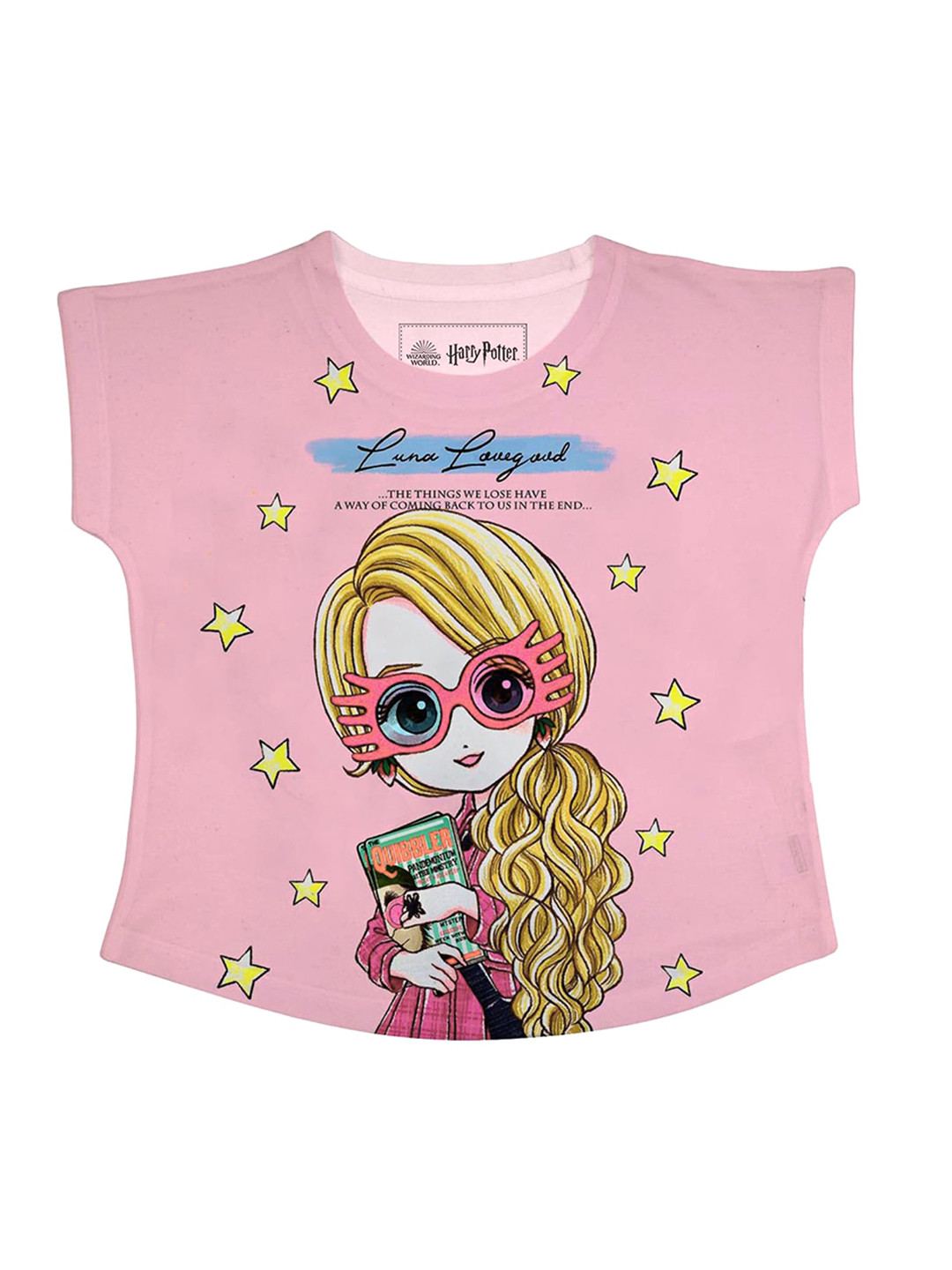 Harry Potter Pink Printed Regular Top