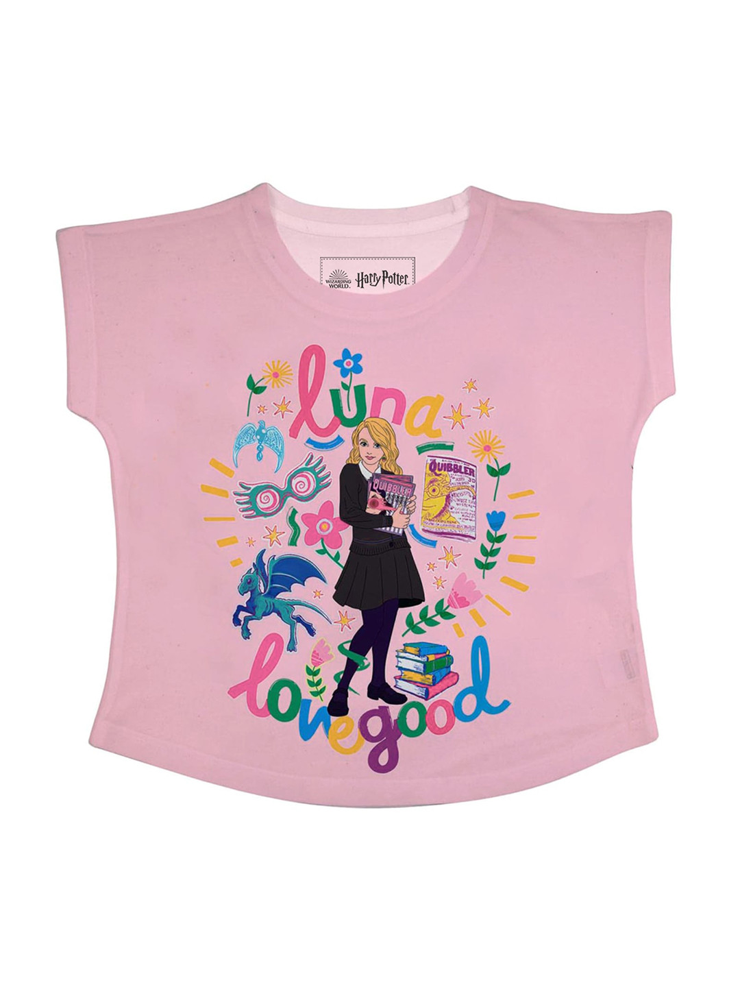 Harry Potter Pink Printed Regular Top