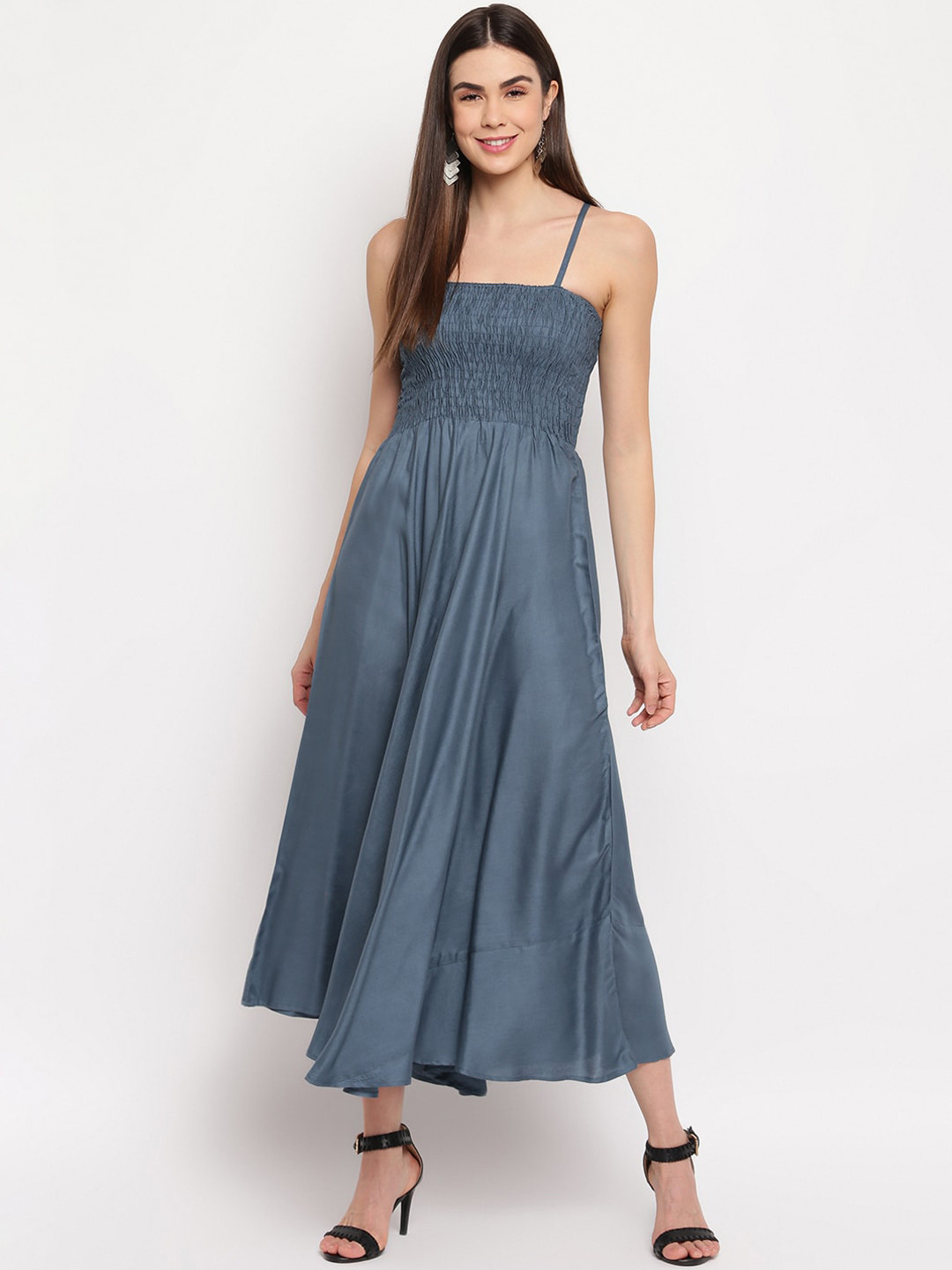 Aawari Grey Midi Dress