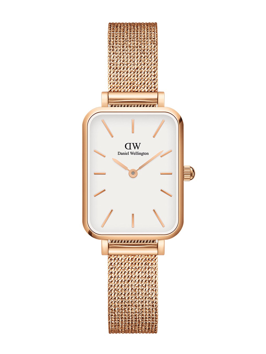 Daniel Wellington Quadro Pressed Women Dial Rose-Gold 26mm Analogue Watch - DW00100431