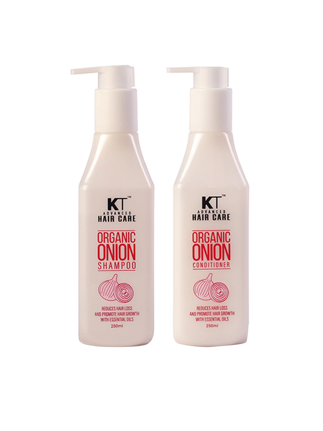 KEHAIRTHERAPY Set of 2 KT Haircare Organic Onion Shampoo & Conditioner - 500 ml each
