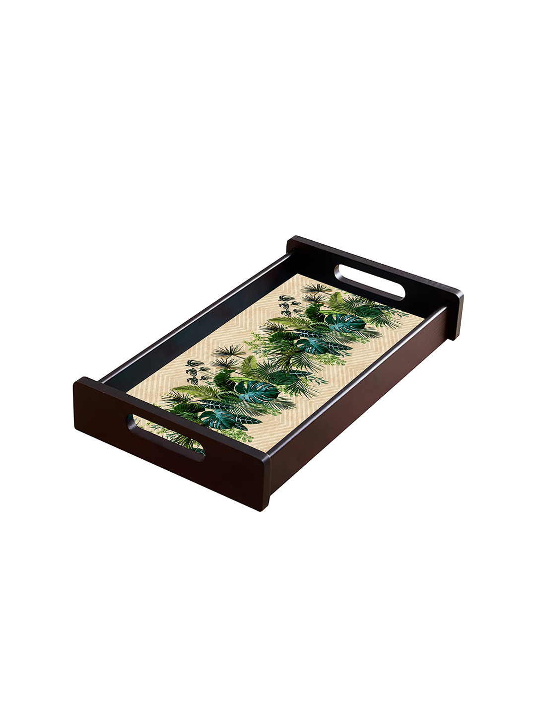TimberTech Brown & Beige Printed Amazon Wood Serving Tray