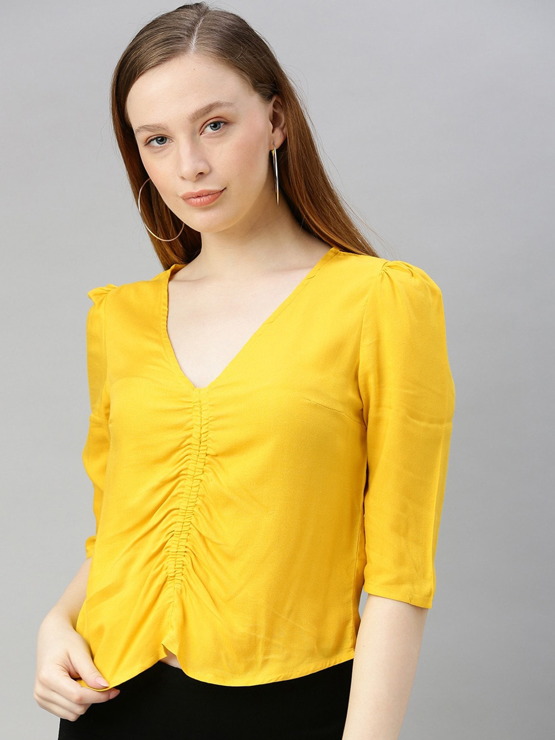 Sera Yellow Regular Solid Top
