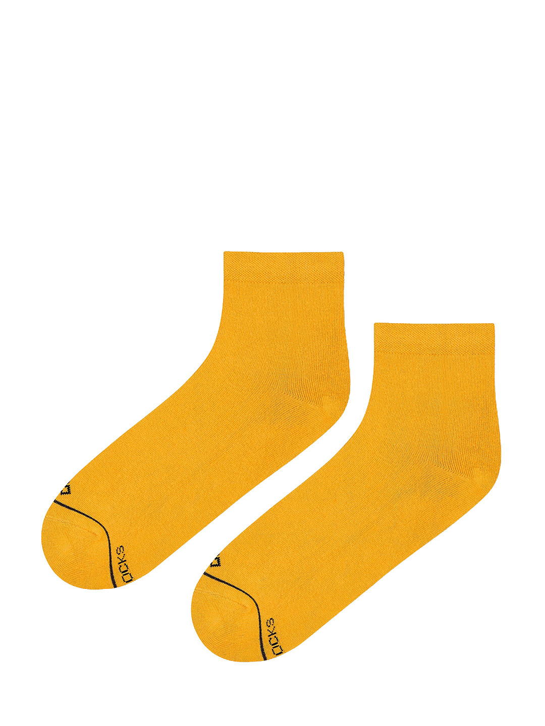 Dynamocks Women Mustard Yellow Solid Ankle-Length Socks
