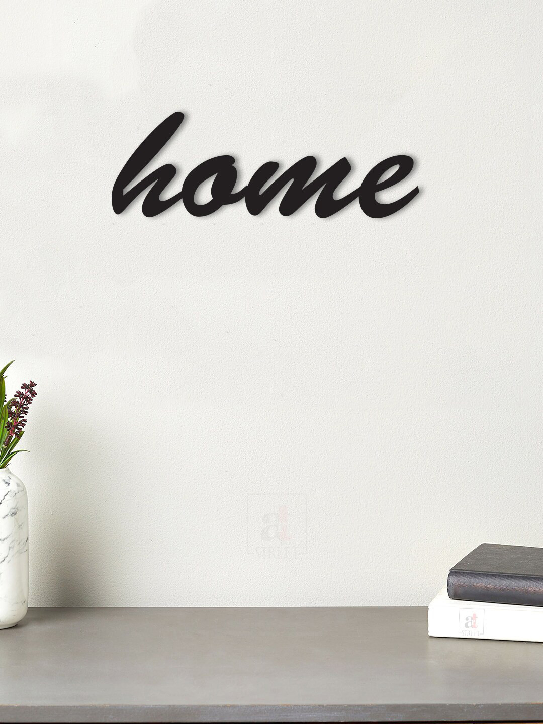 Art Street Home Wood Matte Sticking Hall Wall Hangings-3.5In