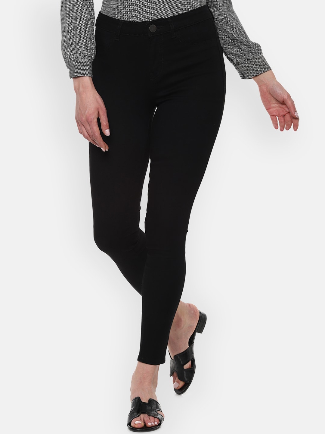 Van Heusen Woman Women Black Slim Fit Jeans