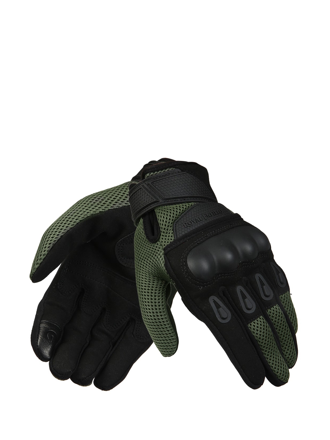 Buy Royal Enfield Men Olive Green Black Solid Rambler V2 Riding Gloves Gloves for Men 14341706 Myntra