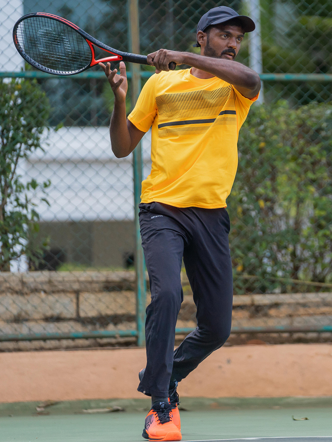 Decathlon ARTENGO Men Black Dry Tennis Trousers