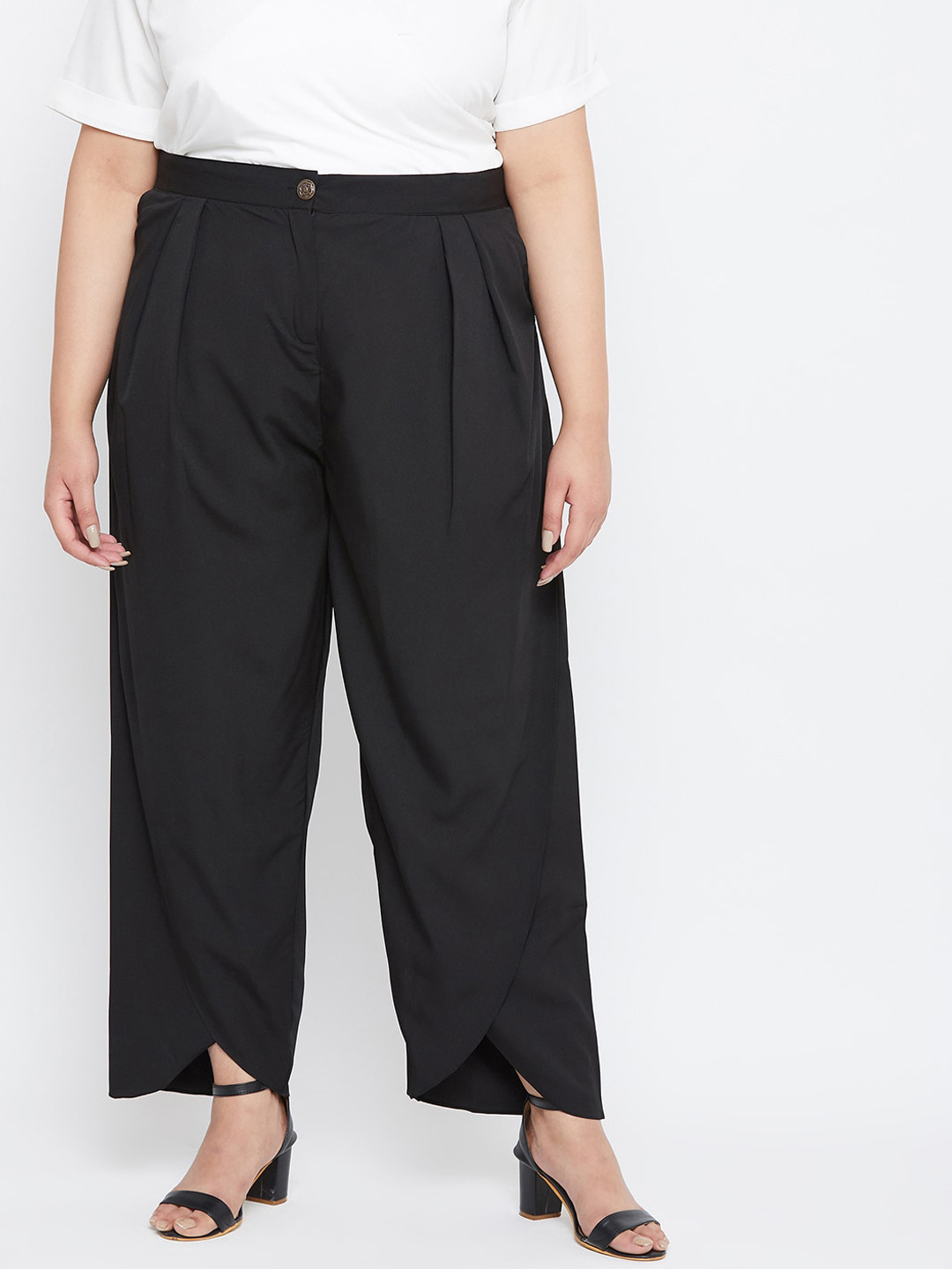 Uptownie Lite Women Black Tulip Harem Pants