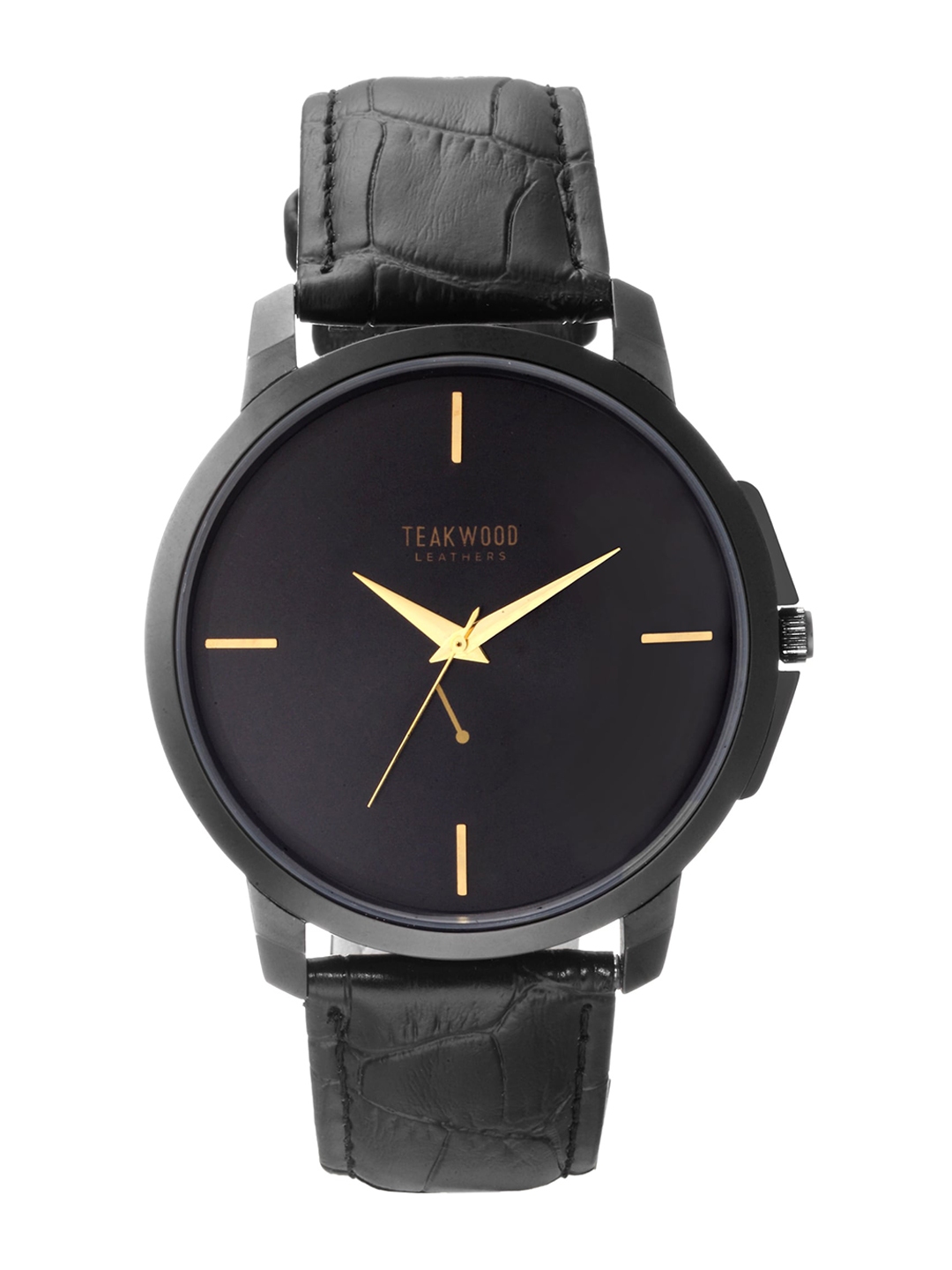 Buy Teakwood Leathers Men Black Analogue Watch Watches for Men 14352388 Myntra