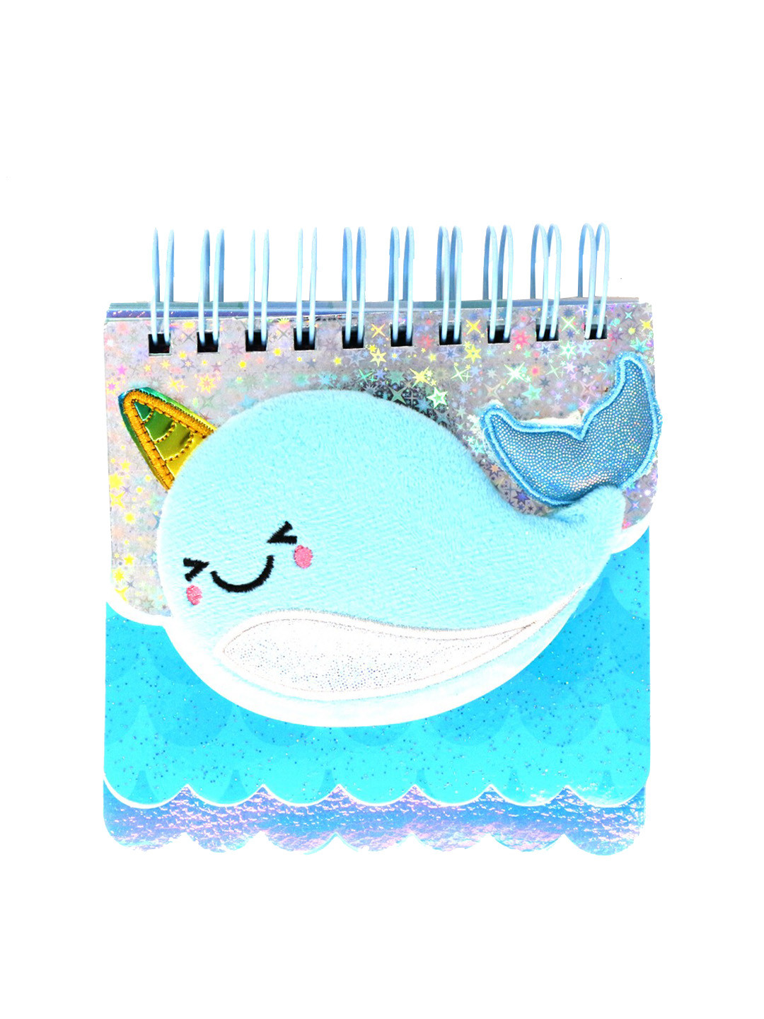 Smily Kiddos Kids Blue & White Fancy Dolphin Printed Notebook