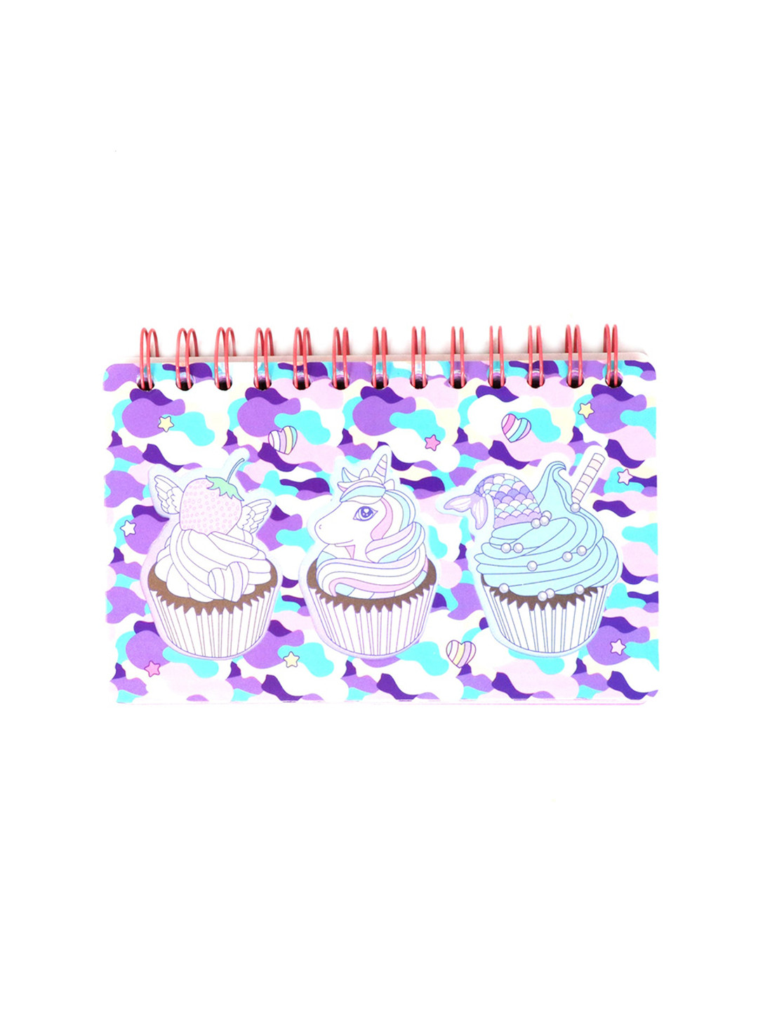 Smily Kiddos Kids White & Blue Unicorn Printed Spiral Notebook